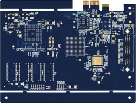 6-Layer PCB Blue Soldermask